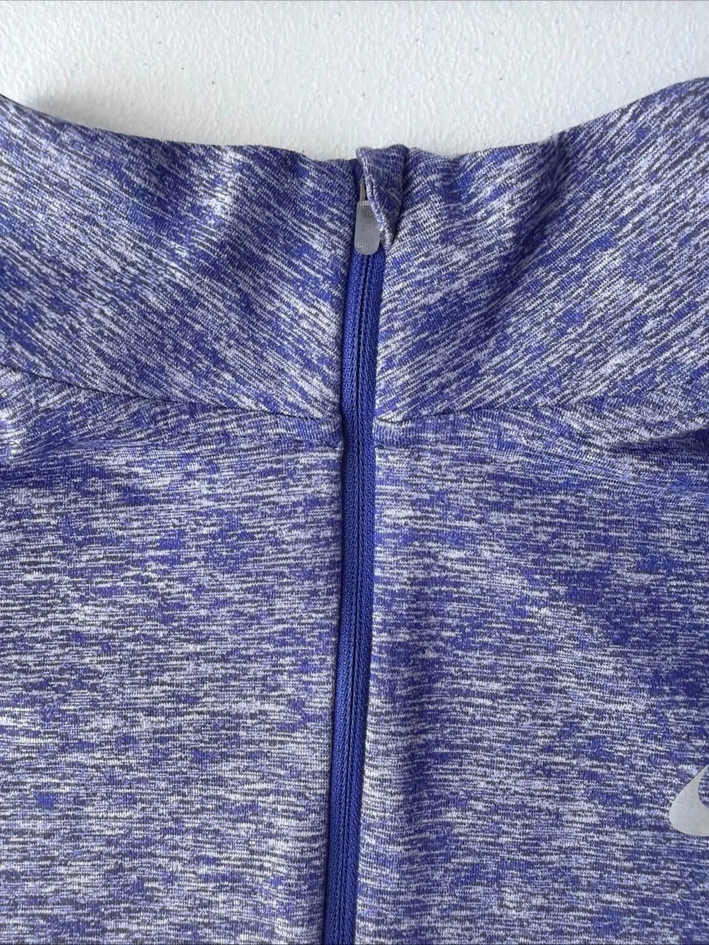 Nike Women's Heathered Purple Quarter-Zip Pullover